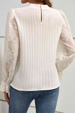 Load image into Gallery viewer, Mock Neck Flounce Sleeve Blouse