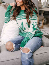 Load image into Gallery viewer, Christmas Theme Round Neck Sweater