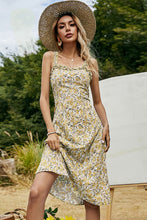 Load image into Gallery viewer, Floral Frill Trim Sleeveless Dress