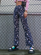 Load image into Gallery viewer, Floral High Waist Zip Detail Pants