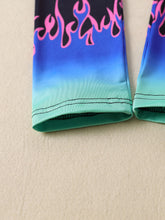 Load image into Gallery viewer, Girls Flame Print Cropped Tank and Pants Set