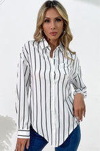 Load image into Gallery viewer, Vertical Stripes Button Down Shirt