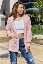 Load image into Gallery viewer, Teddy Hooded Jacket with Pockets