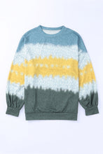 Load image into Gallery viewer, Leopard Tie-Dye Dropped Shoulder Sweatshirt
