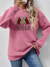 Load image into Gallery viewer, MERRY CHRISTMAS Round Neck Long Sleeve Sweatshirt