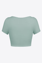 Load image into Gallery viewer, Square Neck Ribbed Crop Top