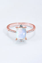 Load image into Gallery viewer, 925 Sterling Silver Square Moonstone Ring