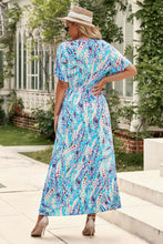 Load image into Gallery viewer, Multicolored V-Neck Maxi Dress