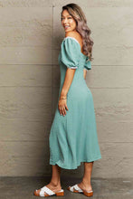 Load image into Gallery viewer, Swiss Dot Slit Off-Shoulder Dress