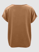 Load image into Gallery viewer, Round Neck Short Sleeve T-Shirt