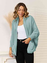 Load image into Gallery viewer, Open Front Cardigan with Pockets