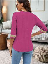 Load image into Gallery viewer, V-Neck Eyelet Blouse