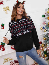 Load image into Gallery viewer, Christmas Drawstring Hoodie with Pocket