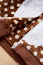Load image into Gallery viewer, Boys Rudolph Feature Polka Dot Hooded Coat