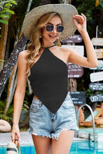 Load image into Gallery viewer, Tied Backless Point Hem Knit Top