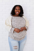 Load image into Gallery viewer, Jodifl Bestie Full Size Run Leopard Baseball Tee