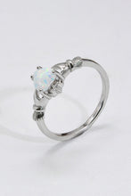 Load image into Gallery viewer, 925 Sterling Silver Heart Opal Ring