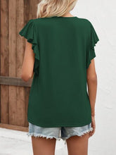 Load image into Gallery viewer, Notched Cap Sleeve T-Shirt