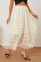 Load image into Gallery viewer, Ruched High Waist Tiered Skirt