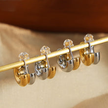 Load image into Gallery viewer, 18K Gold-Plated C-Hoop Earrings