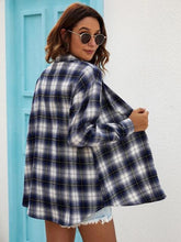 Load image into Gallery viewer, Plaid Collared Neck Button Down Shirt