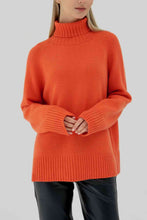 Load image into Gallery viewer, Turtle Neck Raglan Sleeve Sweater
