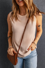 Load image into Gallery viewer, Waffle Knit Round Neck Tank