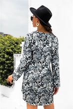 Load image into Gallery viewer, Animal Print V-Neck Asymmetrical Dress