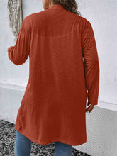 Load image into Gallery viewer, Plus Size Button Down Longline Cardigan