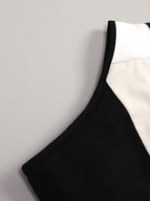 Load image into Gallery viewer, Girls Tricolor One-Shoulder Tank and Shorts Set