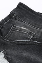 Load image into Gallery viewer, Raw Hem Distressed Denim Shorts