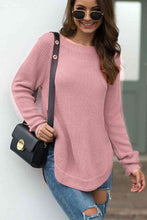 Load image into Gallery viewer, Round Neck Ribbed Knit Top