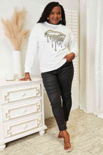 Load image into Gallery viewer, Simply Love Graphic Dropped Shoulder Round Neck Sweatshirt