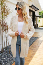Load image into Gallery viewer, Open Front Dropped Shoulder Cardigan