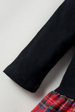 Load image into Gallery viewer, Girls Bow Graphic Plaid Dress