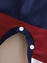 Load image into Gallery viewer, Baby Striped Collared Neck Jumpsuit