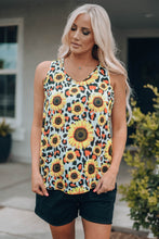 Load image into Gallery viewer, Sunflower Scoop Neck Tank
