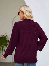 Load image into Gallery viewer, Open Front Ribbed Trim Cardigan