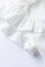 Load image into Gallery viewer, Ruffle Shoulder Tie-Neck Tiered Dress