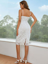 Load image into Gallery viewer, Back Slit Adjustable Strap Sheath Dress