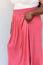 Load image into Gallery viewer, Doublju Comfort Princess Full Size High Waist Scoop Hem Maxi Skirt in Hot Pink