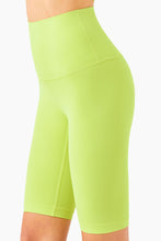 Load image into Gallery viewer, Breathable High-Rise Wide Waistband Biker Shorts
