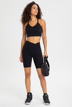 Load image into Gallery viewer, Crisscross Back V-Neck Sports Bra