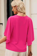 Load image into Gallery viewer, V-Neck Cloak Sleeve Blouse