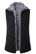 Load image into Gallery viewer, Reversible Sherpa & Puffy Quilted Vest