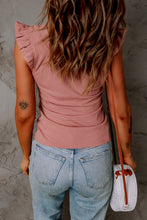 Load image into Gallery viewer, Butterfly Sleeve Ruched V-Neck Top