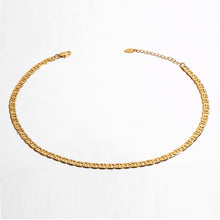 Load image into Gallery viewer, Gold Chain Geometric Inlay Necklace