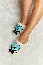 Load image into Gallery viewer, Melody Love Heart Print Plush Slippers