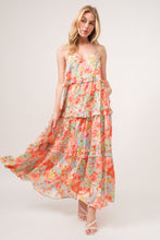 Load image into Gallery viewer, And The Why Floral Ruffled Tiered Maxi Cami Dress