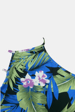 Load image into Gallery viewer, Botanical Print Halter Neck Crisscross Dress